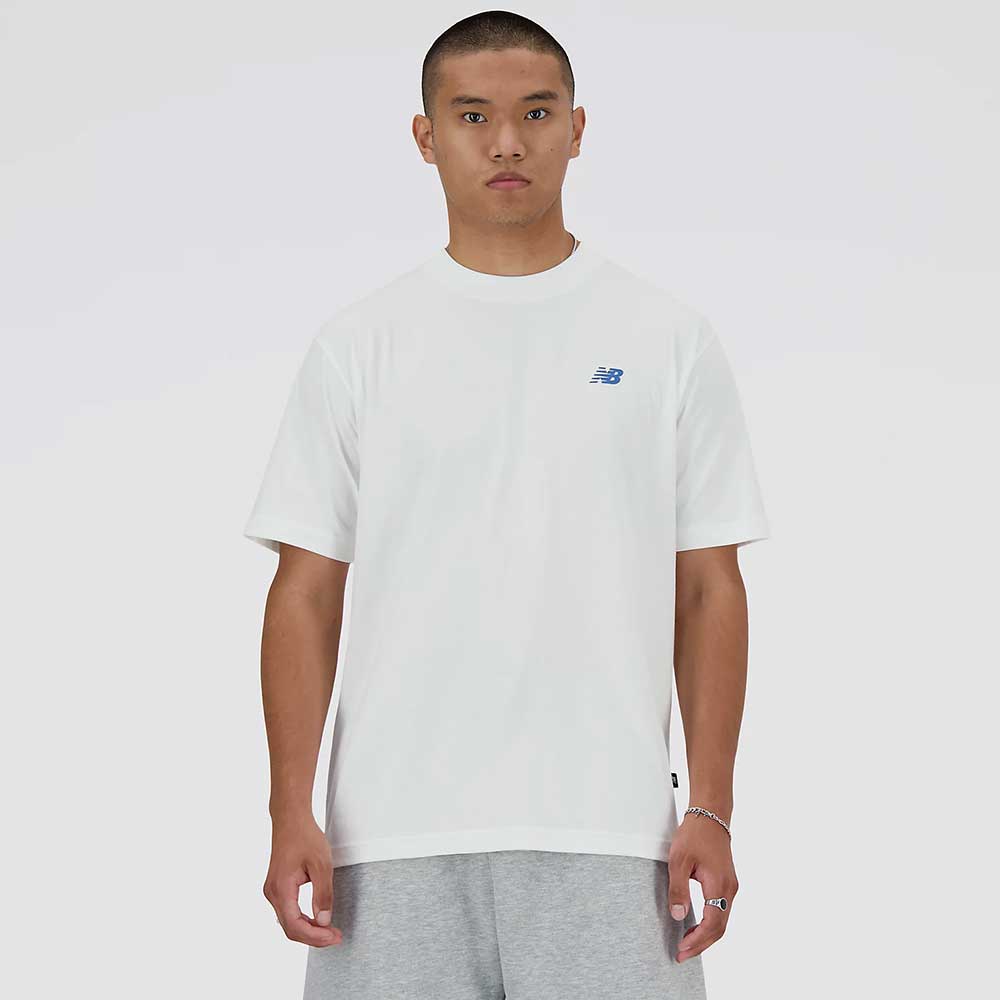 МЪЖКА ТЕНИСКА NEW BALANCE MT41590WT RUNNERS TEE БЯЛА - lotus-sport.bg